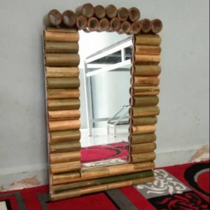 Jual Bingkai Cermin Bambu Kirim ke Purwakarta: Custom & Ready Stock - Bambu.Furnitur.co.id
